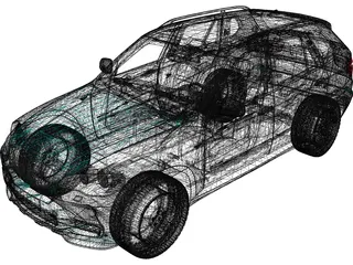 BMW X5 xDrive48i (2010) 3D Model