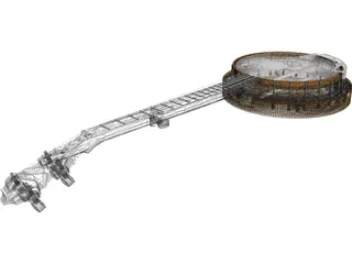 Banjo Gibson Style 3D Model