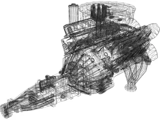 Chevrolet Chevelle Engine 3D Model