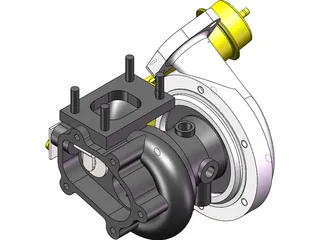 Garrett GT28 Turbo 3D Model
