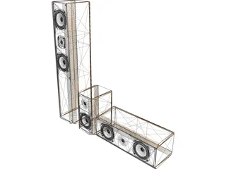 Speakers 3D Model