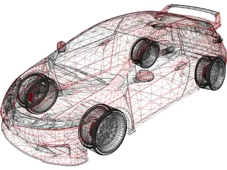 Honda Civic [Tuned] 3D Model