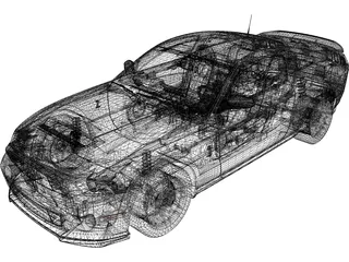 Ford Mustang Shelby GT500 (2013) 3D Model