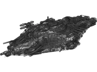Spaceship 3D Model