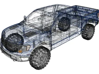 Ford F-150 SVT Raptor (2010) 3D Model