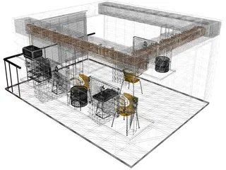 Office Small Design Studio 3D Model