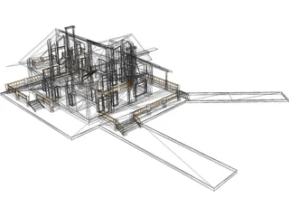 Living House 3D Model
