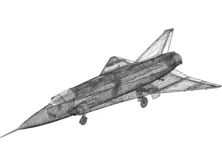 Saab 35 Draken 3D Model