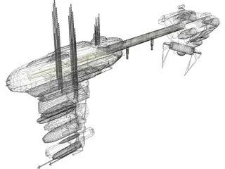 Nebulon Ship 3D Model