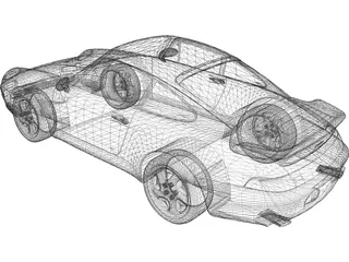 Porsche 911 Turbo (1995) 3D Model