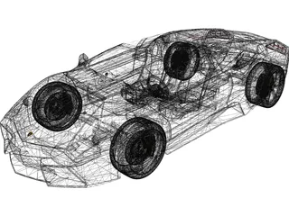 Lamborghini Reventon Roadster (2010) 3D Model