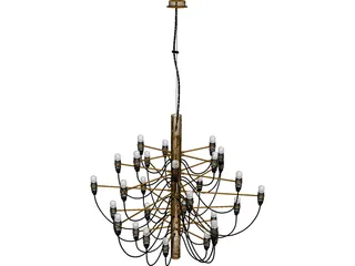 Flos 2097 Chandelier 3D Model