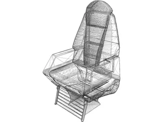 Executive Jet Seat 3D Model
