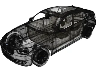 BMW 5-Series Gran Turismo (2010) 3D Model