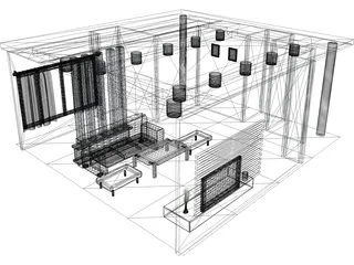 Living Room 3D Model