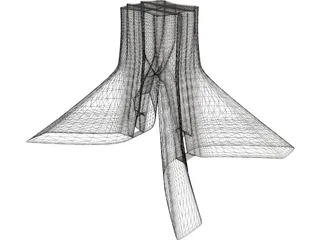 Tehran Azadi Square Tower 3D Model