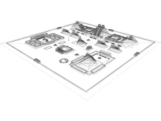 Tenochtitlan City 3D Model