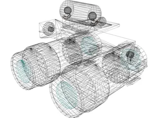ITT F-4949 Night Vision Goggles 2 3D Model