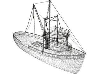 Fishing Boat 3D Model