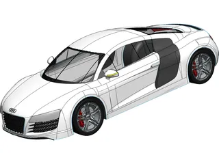 Audi R8 3D Model
