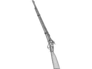Sharps Cavalry Carbine 3D Model