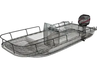 Boston Whaler Boat 3D Model