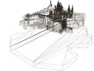 Hogwarts School of Witchcraft and Wizardry  3D Model