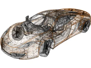 McLaren MP4-12C (2012) 3D Model