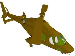 Bell 222 3D Model