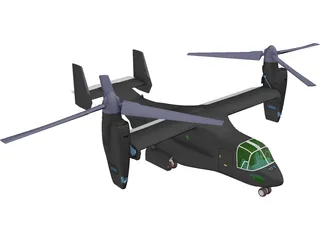 Bell-Boeing V-22 Osprey 3D Model