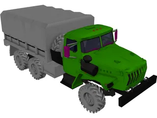 Ural 4320 3D Model