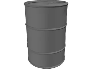 Rusty Old Barrel 3D Model