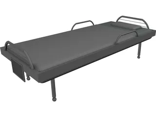Hospital Bed 3D Model
