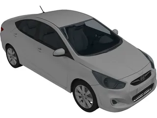Hyundai Accent (2009) 3D Model
