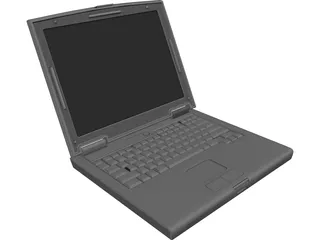 Dell Laptop Computer 3D Model