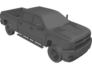 Chevrolet Silverado HD Crewcab Standard Bed (2011) 3D Model