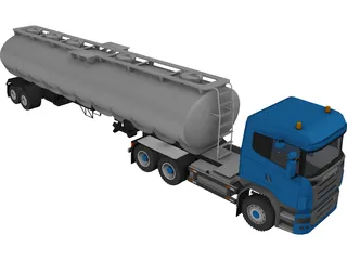 Scania R730 Tanker 3D Model