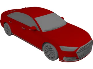 Audi A8 (2017) 3D Model