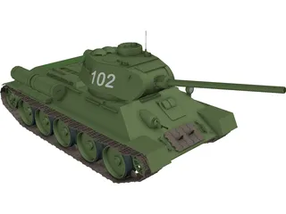 T-34 Tank 3D Model