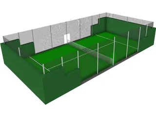 Paddle Court 3D Model
