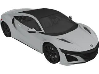Honda NSX (2017) 3D Model