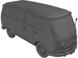 Volkswagen T1 Type 2 3D Model