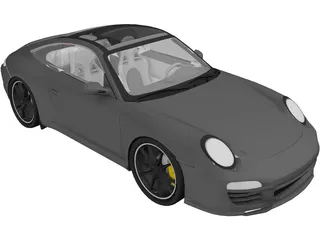 Porsche 911 Targa (2007) 3D Model