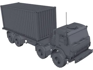 Kamaz 63501 8x8 3D Model