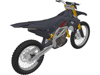 Motocross Bike 3D Model