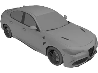 Alfa Romeo Giulia Quadrifoglio 3D Model