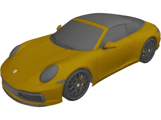 Porsche 911 Targa (2019) 3D Model