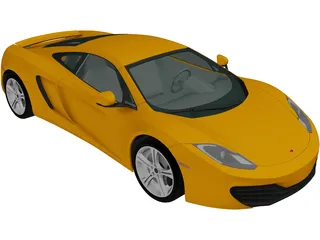 McLaren MP4-12C (2011) 3D Model