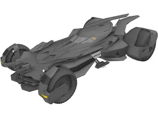 Batman Car 3D Model