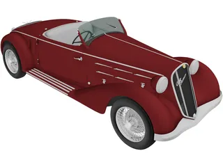 Alfa Romeo 6C 2300 S Touring Pescara Spider (1935) 3D Model